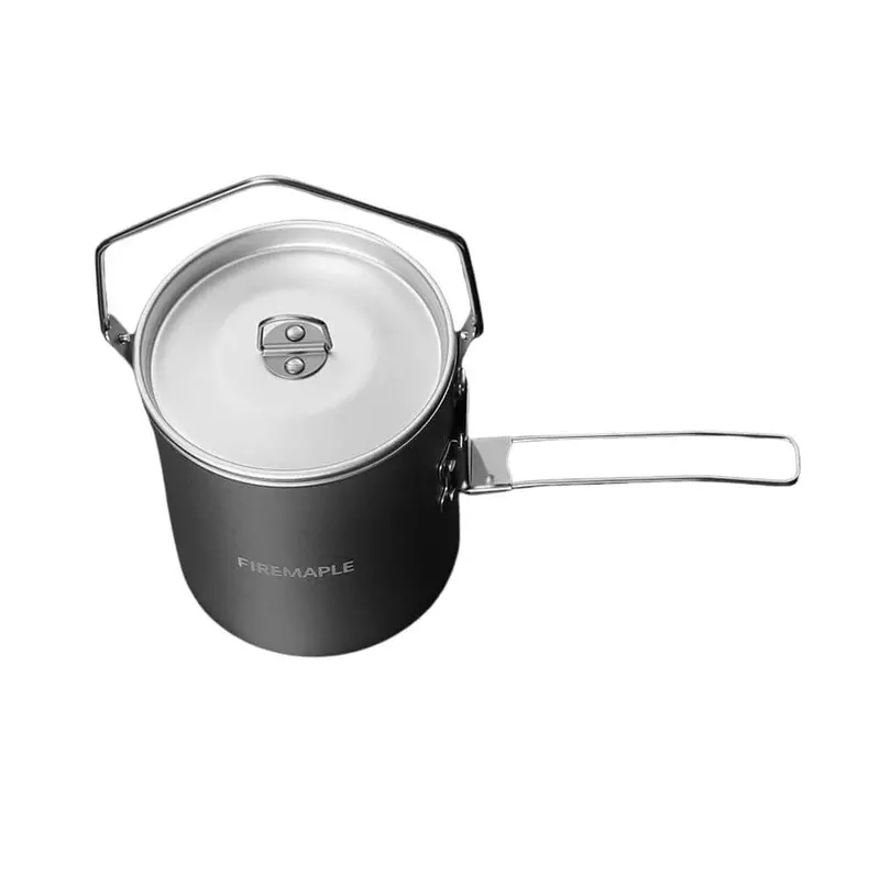 0.9L Lightweight Aluminum Cooking Pot For Minimalist Campers 1