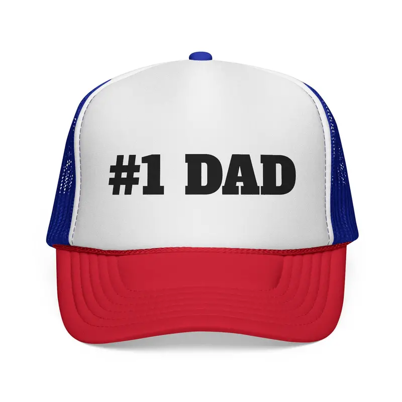#1 Dad Mesh Trucker Cap | Adjustable Baseball Style Hat 6