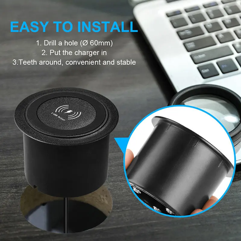 10W Qi Wireless Charging Stand – Desktop Fast Charger With Multi-Protection For Samsung, Huawei & Other Qi-Enabled Phones 1