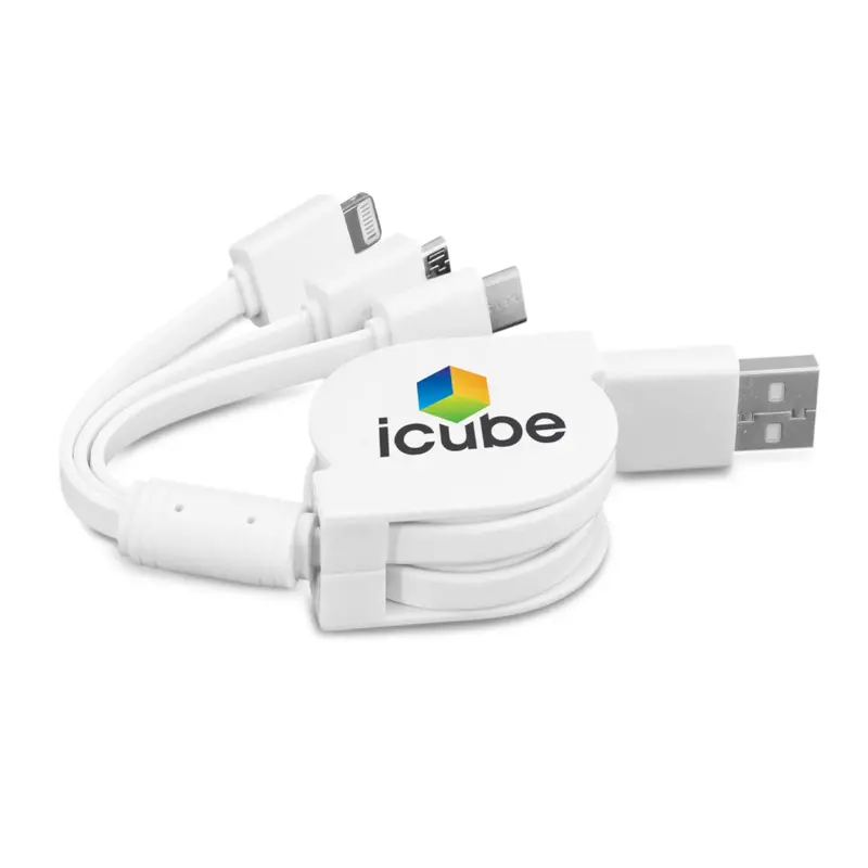 3-In-1 Retractable Charging Cable For Iphone, Android & Usb-C Devices 1