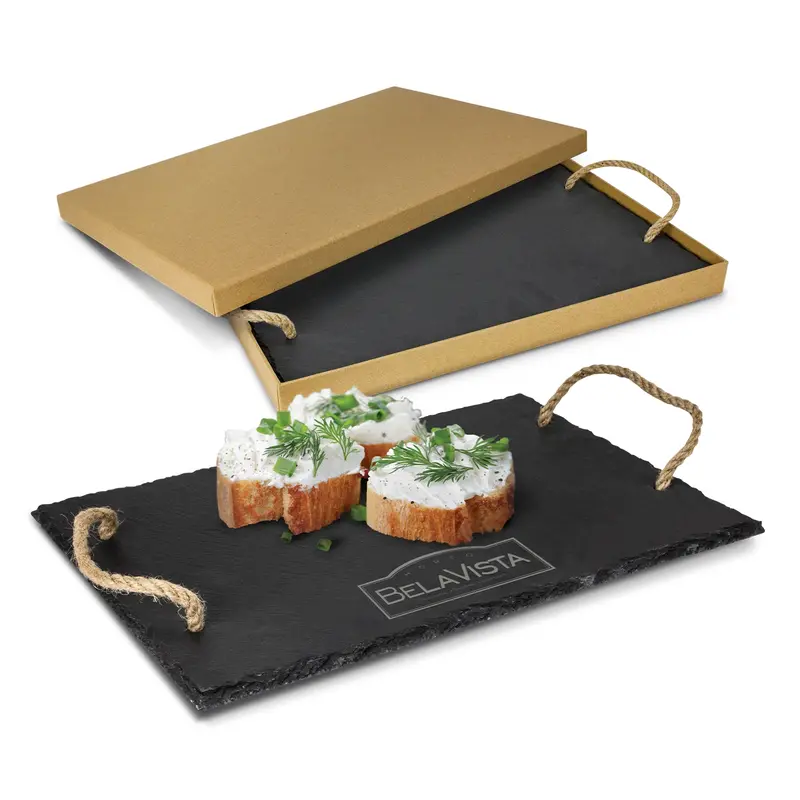 300Mm × 200Mm Premium Natural Slate Serving Platter 1