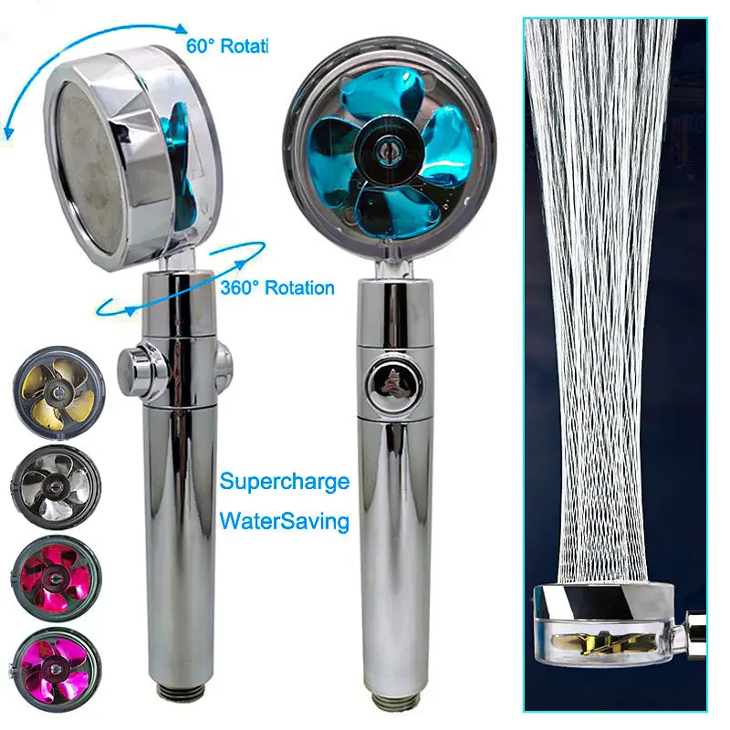 360° Rotating Shower Head – Water-Saving High-Pressure Rainfall Spray Nozzle 1
