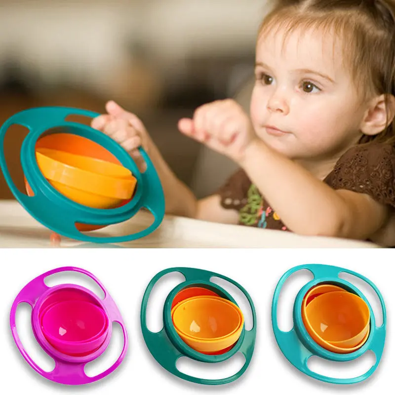 360° Rotating Spill-Proof Bowl – Leak-Resistant Feeding Dish For Pets And Toddlers 1