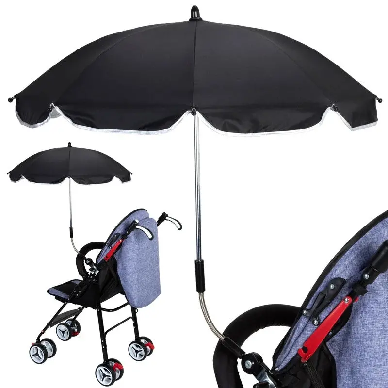 360° Rotating Stroller Umbrella – Adjustable Pram Sunshade Accessory 1