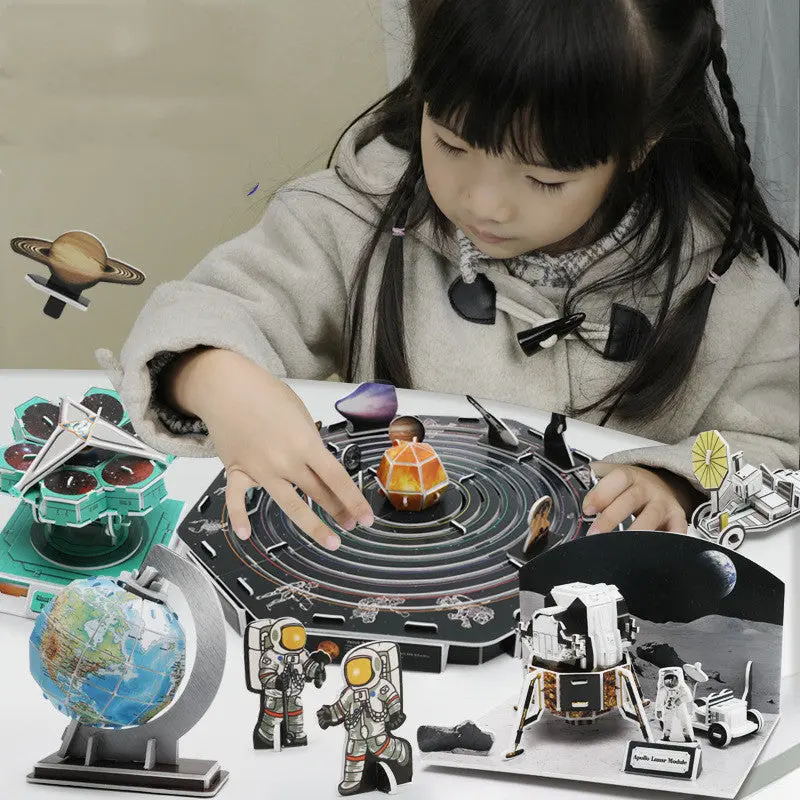 3D Solar System Paper Model Kit – Diy Educational Astronomy Puzzle 1