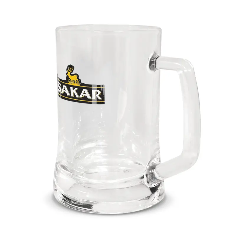 400Ml Solid-Glass Beer Mug With Handle 1