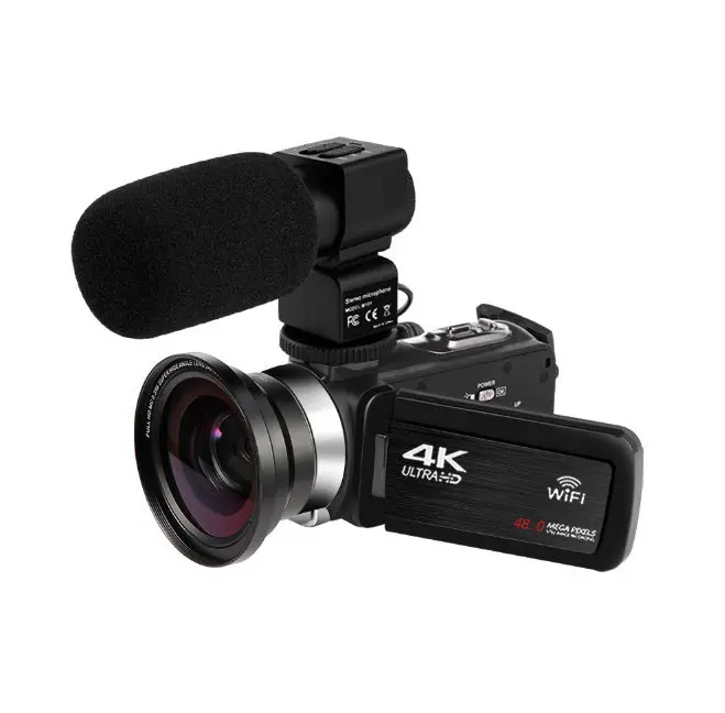 4K Digital Video Camera – 3-Inch Touchscreen Camcorder With Wifi & Remote Control 1