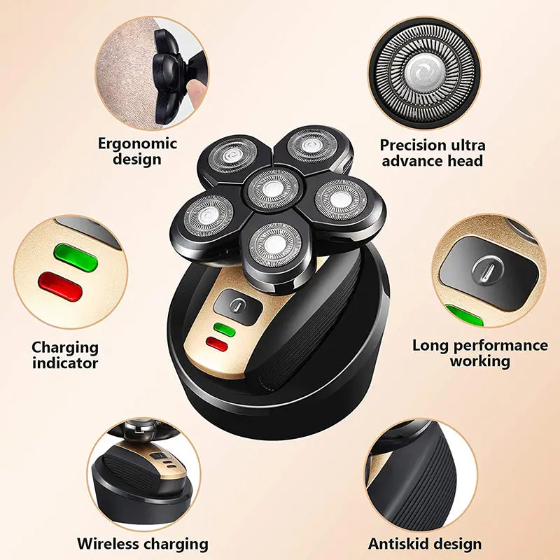 5-In-1 Rechargeable Electric Shaver – Precision Trimmer For Face, Nose & Beard 1