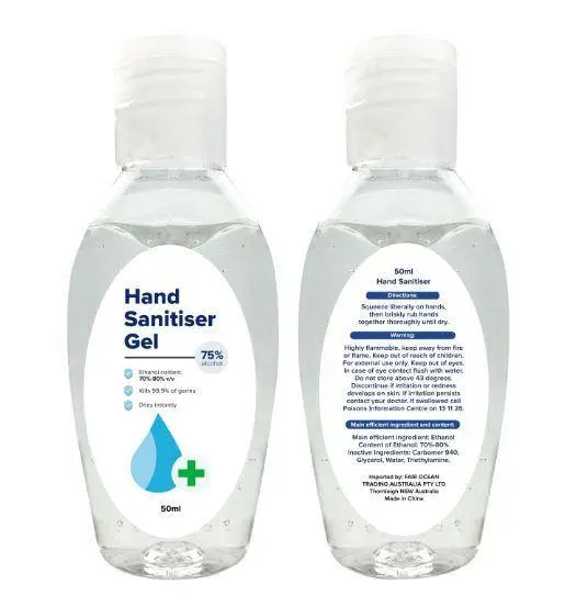50Ml Pocket-Sized Hand Sanitiser Gel 1