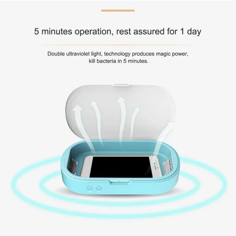 5V Dual Uv Phone & Jewelry Sanitizer Box With Aromatherapy Feature 1
