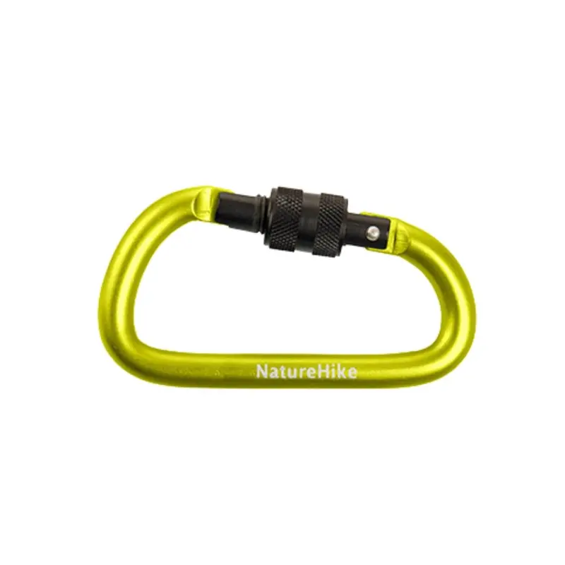 6 Cm Locking Carabiner With Safety Gate 1