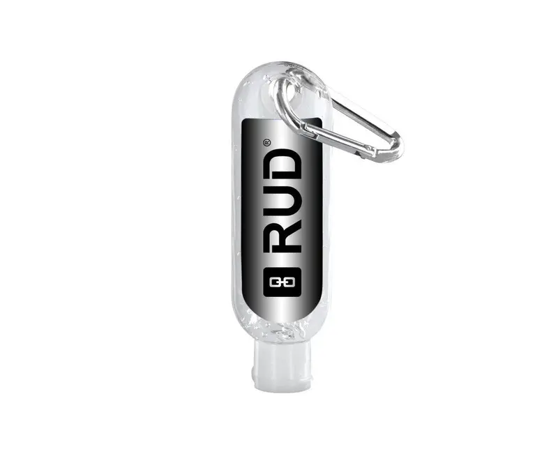 60Ml Portable Hand Sanitiser With Clip-On Carabiner 1