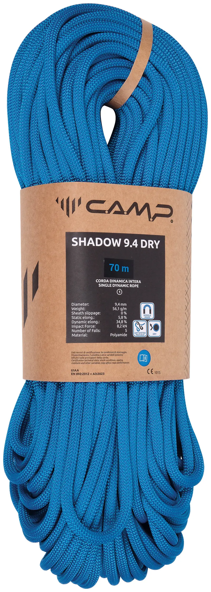 9.4Mm Shadow Dry Climbing Rope 1