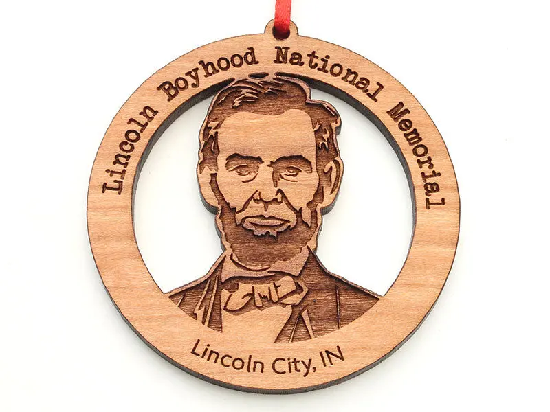 Abraham Lincoln Portrait Ornament – Inspired By Lincoln Boyhood Home 1