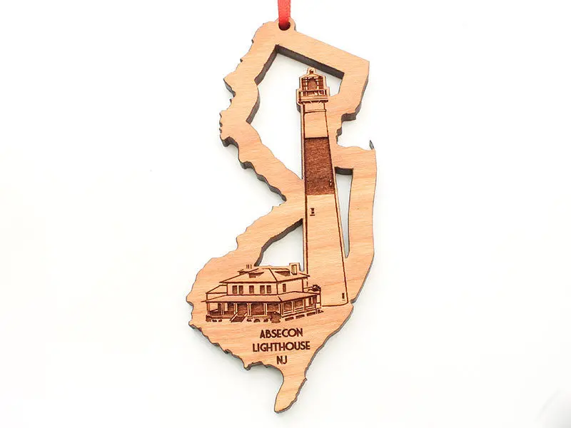Absecon Lighthouse New Jersey Cutout Ornament 1