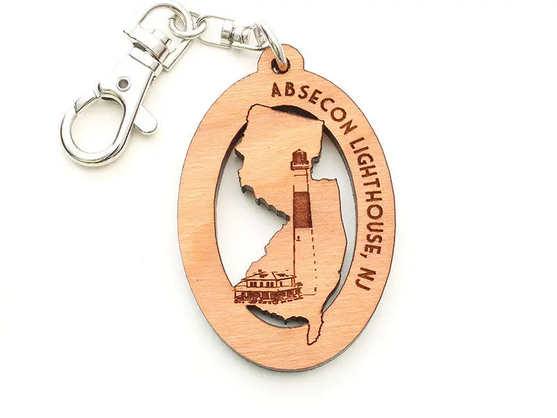 Absecon Lighthouse New Jersey Souvenir Keychain 1