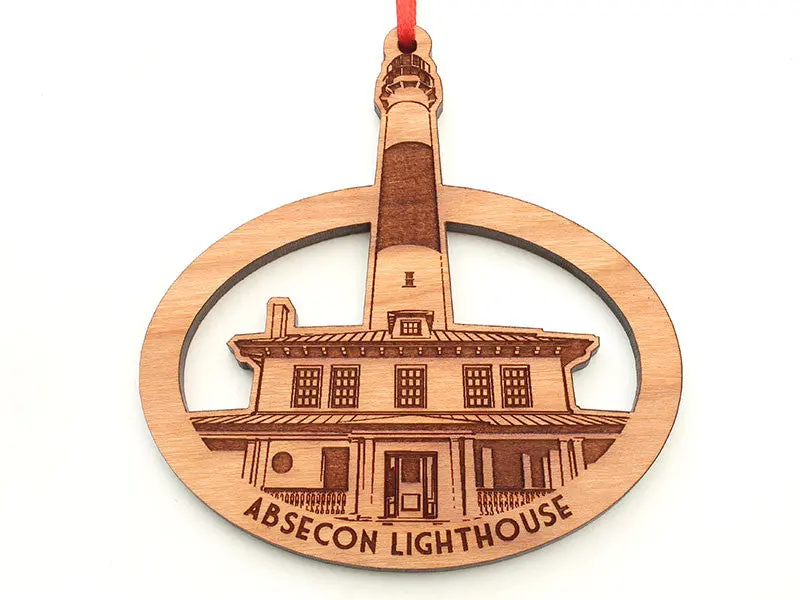 Absecon Lighthouse Oval Commemorative Ornament 1