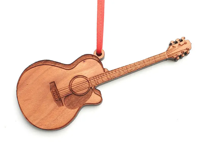 Acoustic Guitar Holiday Ornament 1
