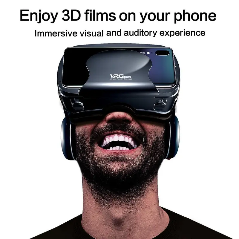 Adjustable Vr Headset For Smartphones – Supports Up To ±800° Myopia, 3D Immersive Experience 1