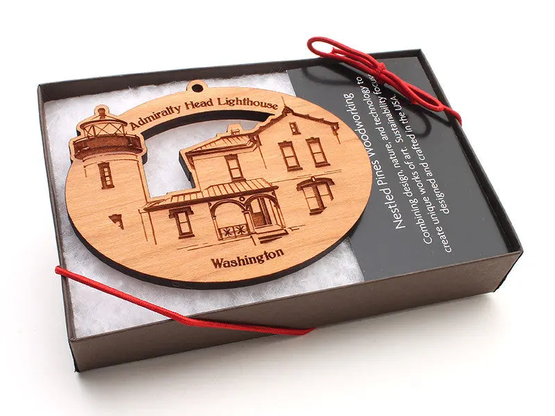 Admiralty Head Lighthouse Oval Ornament – Gift-Boxed 1