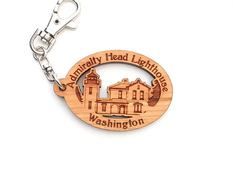 Admiralty Head Lighthouse Personalized Keychain 1