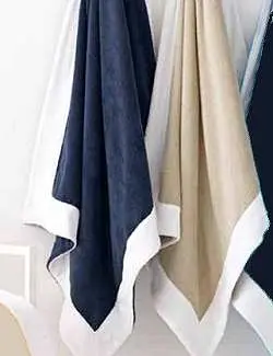 Aegean Blue Turkish Cotton Beach Towels – Yachting Luxe Collection 1