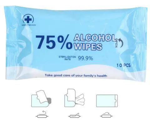 Alcohol-Based Disinfecting Wipes (75% Ethanol) 1