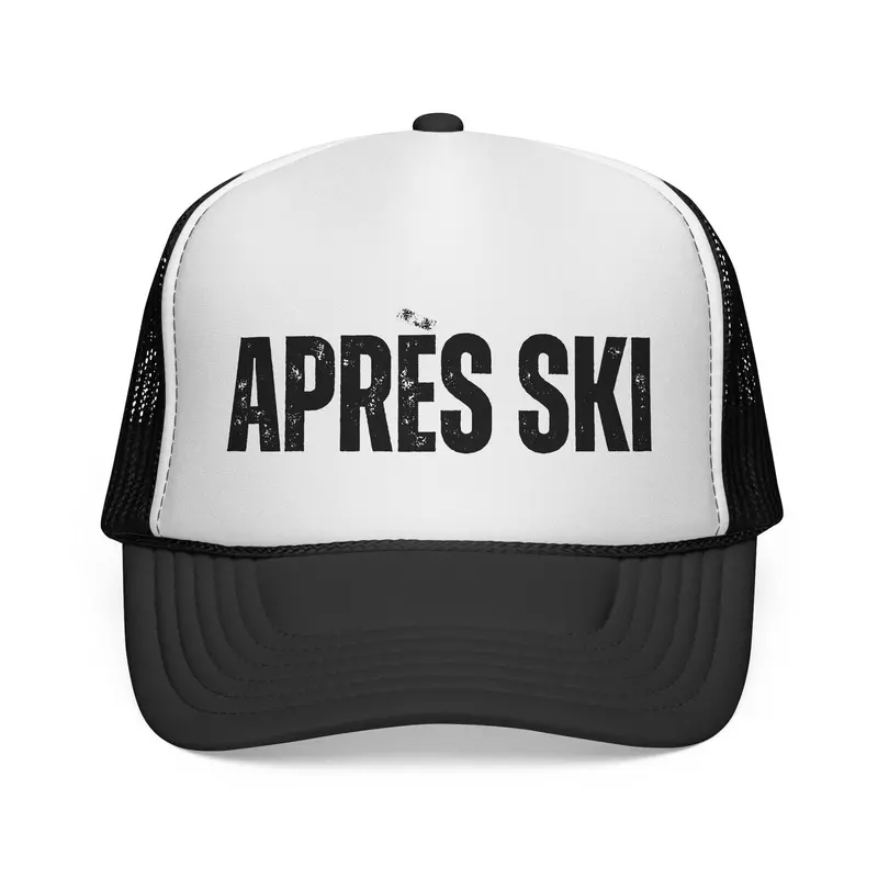 Apres Ski Trucker Cap – Vintage-Inspired Mesh Snow Lodge Hat 1