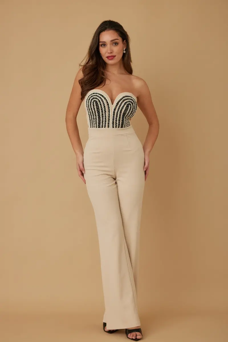 Artisanal Twisted Cord-Tie Jumpsuit 1