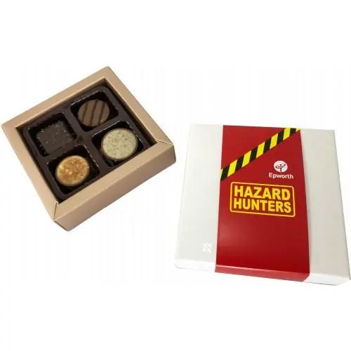 Australian Artisan Chocolates: 4-Pack Assorted Praline Gift Box 1