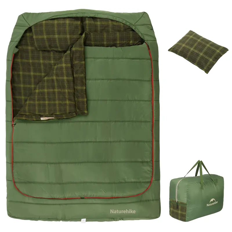 Autumnfield Doublewide Synthetic Sleeping Bag – Roomy Two-Person Design, 43°F (6°C) 1