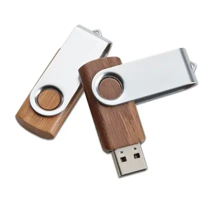 Bamboo Swivel Usb Flash Drive (Usb-A) 1