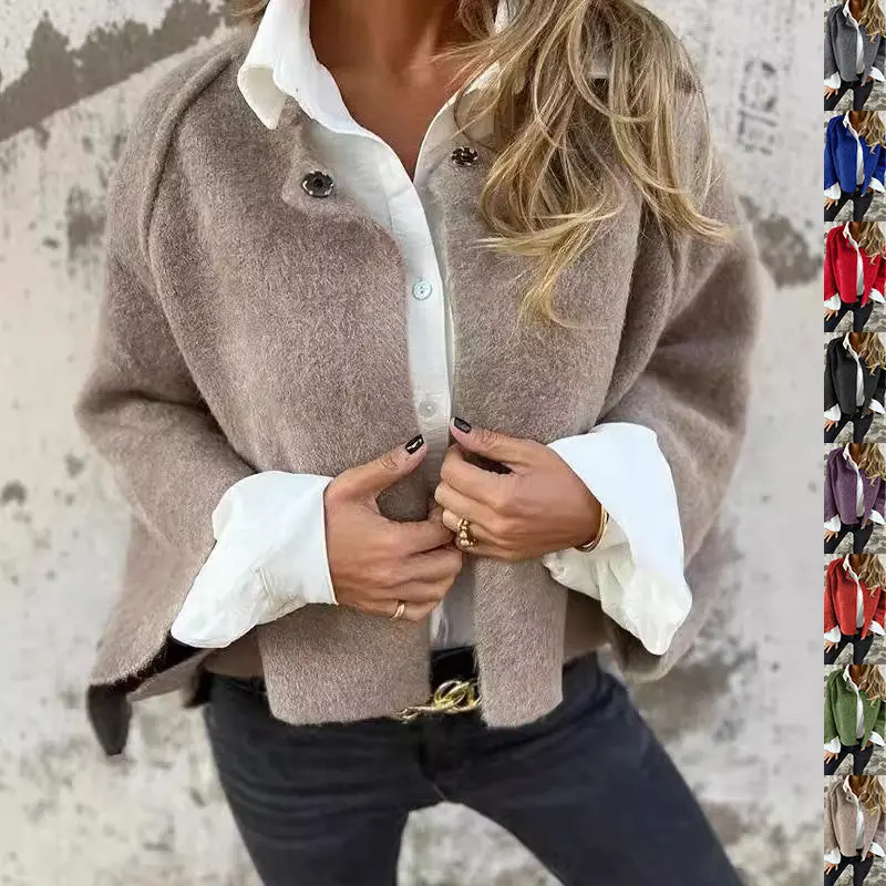 Batwing Sleeve Cashmere Cardigan – Lightweight Layering Coat For Autumn And Winter 1