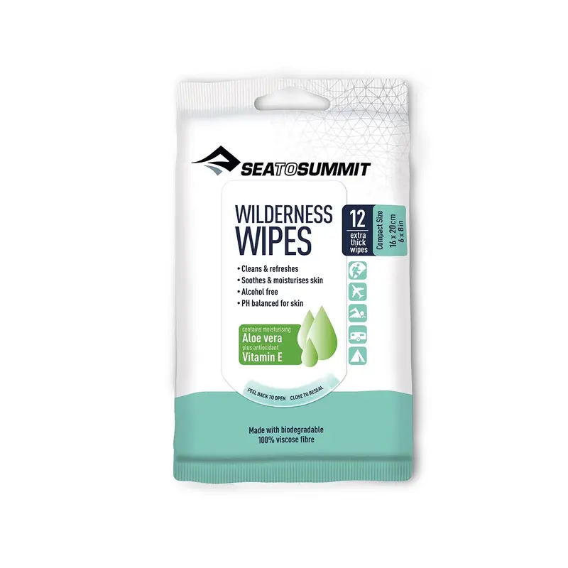 Biodegradable Wilderness Wipes – Refreshing, Compostable Cleansing Towels 1
