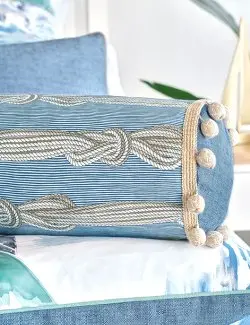 Bluewater Regatta Marine Rope Round Bolster Cushion 1
