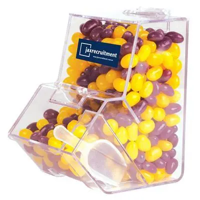 Branded Mini Jelly Beans Dispensed From Desktop Container 1