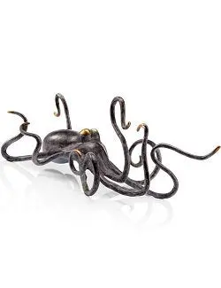 Brass Octopus Sculpture: 'On The Move' 1