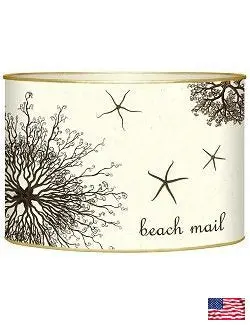 Brown Sea Urchin And Starfish Coastal Mail Holder 1
