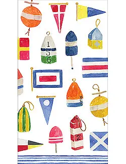 Burgees & Buoys Disposable Hand Towels – Nautical Luxury Set 1