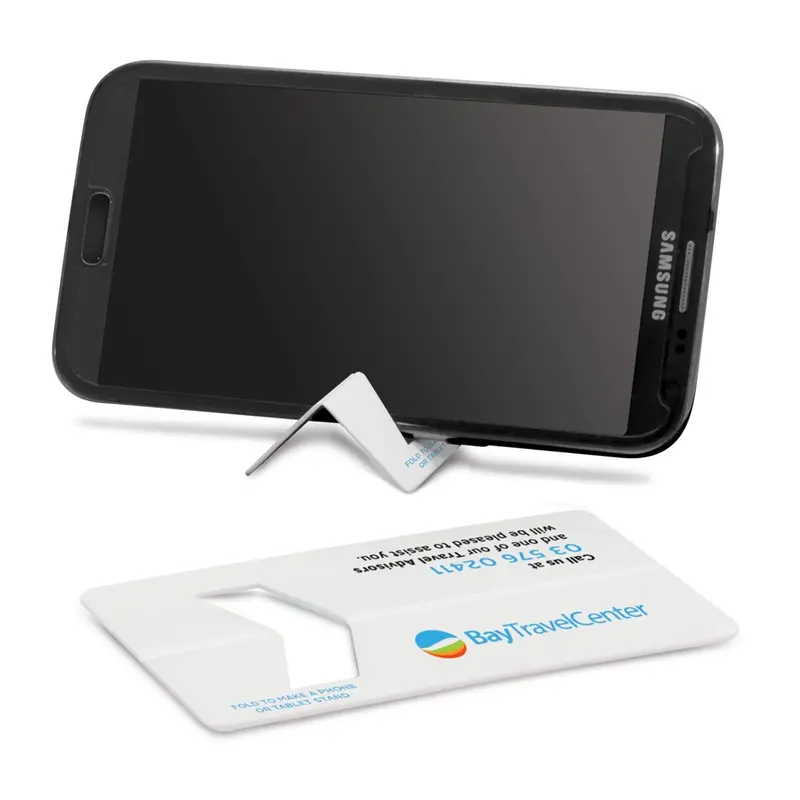 Business Card Holder With Adjustable Phone Stand 1