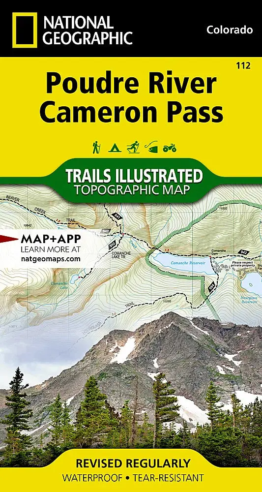Cache La Poudre River And Cameron Pass Trail Map 1