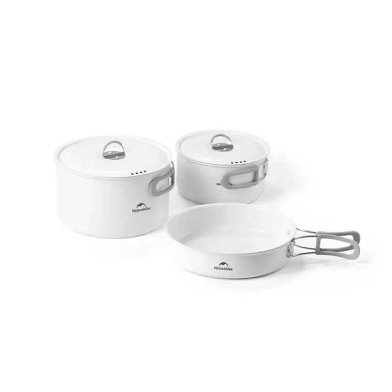 Ceramic Non-Stick Cookware Set – Lightweight Camp Kitchen Kit 1