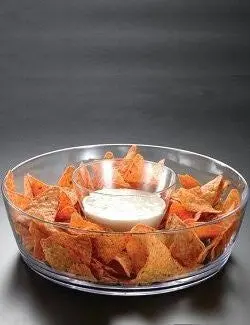 Classic Acrylic Chip And Dip Serving Set 1