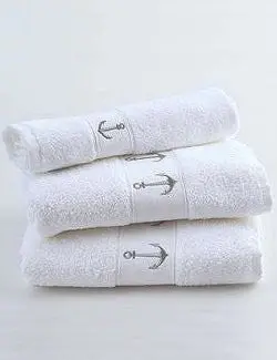 Classic Anchor Embroidery Quick-Dry Towel Assortment 1