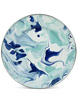 Clear Lake Motif Porcelain Enamel Dinnerware Set 1