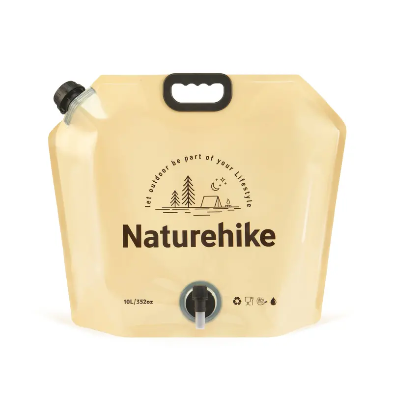 Collapsible 10-Liter Water Carrier With Built-In Tap And Carry Handle 1