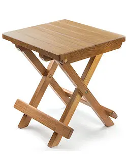 Compact Teak Folding Table Designed For Yacht Or Patio Use 1