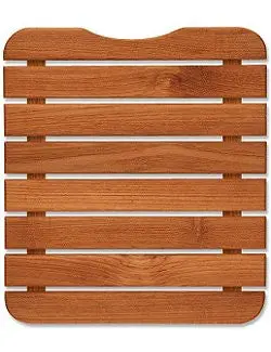 Compact Teak Travel Shower Mat 1