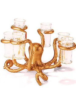Deep-Sea Creature Centerpiece And Shot Glass Server Set 1