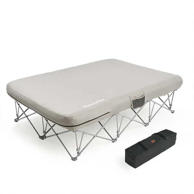 Double-Sized Foldable Camping Bed – Spacious Outdoor Sleep System 1